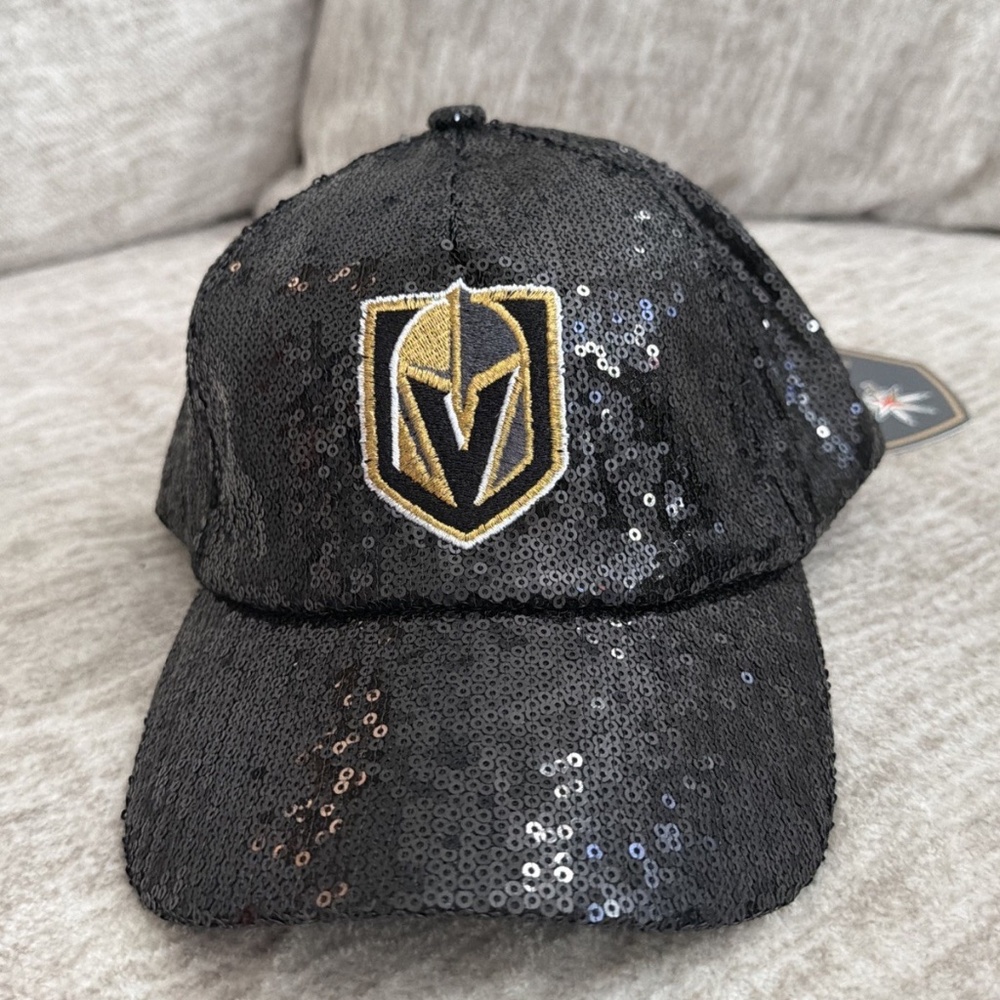 Vegas Golden Knighs Black Sequin Cap